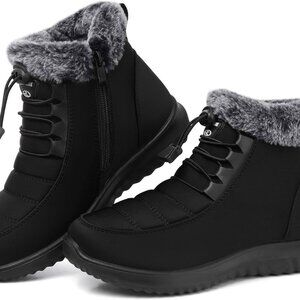 Brand New Snow Boots for Women Black 5 Faux-fur